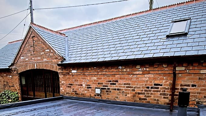 Barn Conversion — New Slate Roof