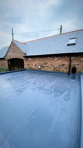 Flat Roof with Lantern Skylight