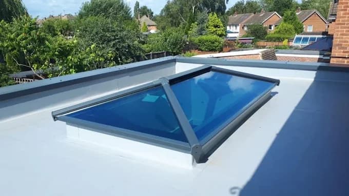 GRP Flat Roof — Skylight Prep